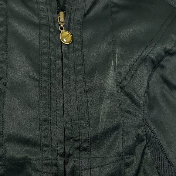 Nike womens black Gray funnel turtle neck zip jack - Picture 5 of 8